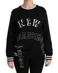 Dolce & Gabbana Chic Black Sequined Cotton Sweater
