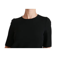 Dolce & Gabbana Elegant Black Stretch Blouse Top