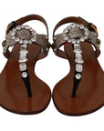 Dolce & Gabbana Elegant Strappy Sandals with Exotic Charm