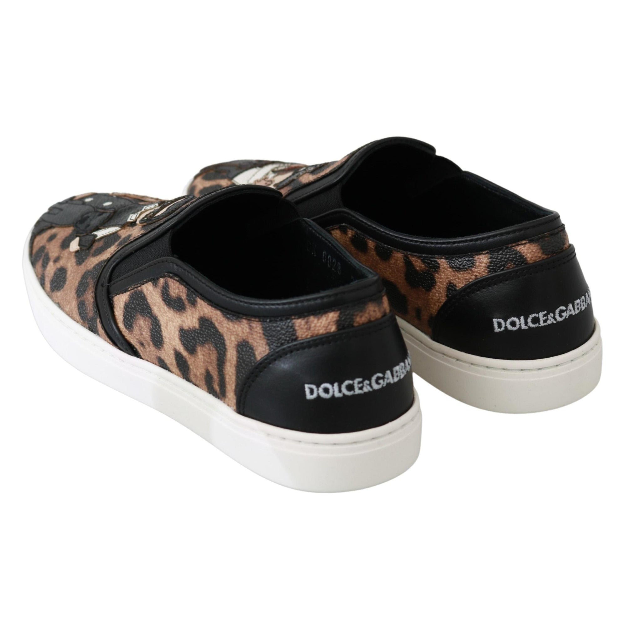 Dolce &amp; Gabbana Chic Leopard Print Loafers for Elegant Comfort
