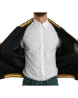 Dolce & Gabbana Multicolor Motive Bomber Style Jacket