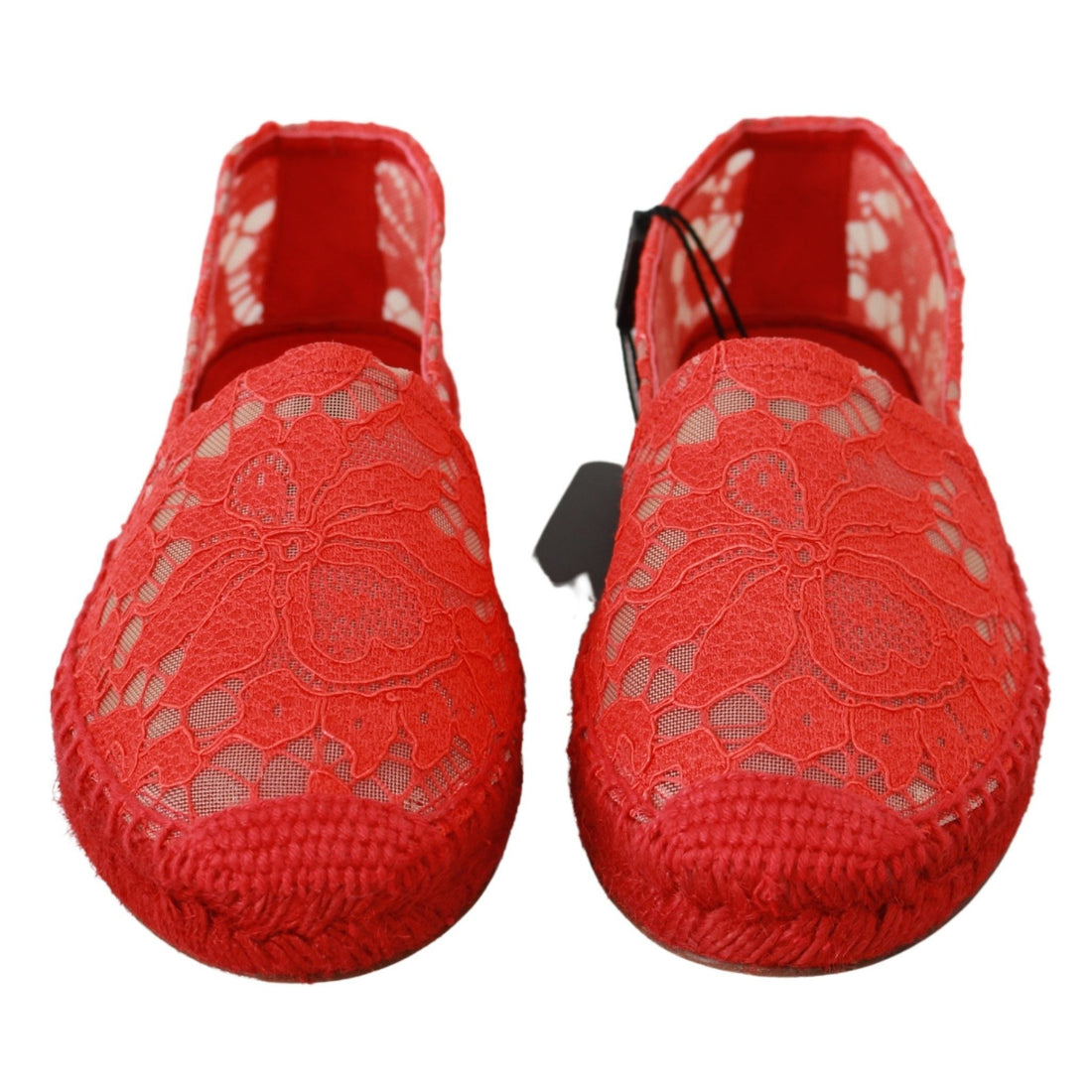 Dolce & Gabbana Red Viscose Espadrilles Flat Shoes