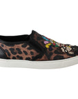 Dolce & Gabbana Elegant Leopard Print Loafers for Sophisticated Style