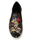 Dolce & Gabbana Elegant Leopard Print Loafers for Sophisticated Style