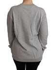 Dolce & Gabbana Elegant Multicolor Embroidered Crew-neck Sweater