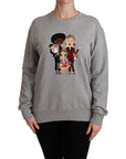 Dolce & Gabbana Elegant Multicolor Embroidered Crew-neck Sweater