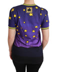 Dolce & Gabbana Elegant Crewneck Motive Tee in Purple