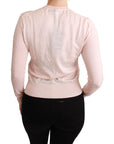 Dolce & Gabbana Silk Blend Floral Embroidered Sweater