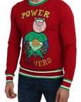 Dolce & Gabbana Elegant Red Wool-Silk Crewneck Sweater