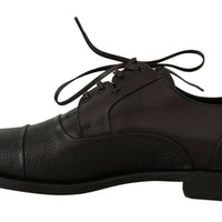 Dolce & Gabbana Elegant Brown Leather Formal Lace-ups