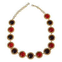 Dolce & Gabbana Elegant Crystal Charm Statement Necklace