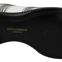 Dolce & Gabbana Elegant White Leather Derby Shoes