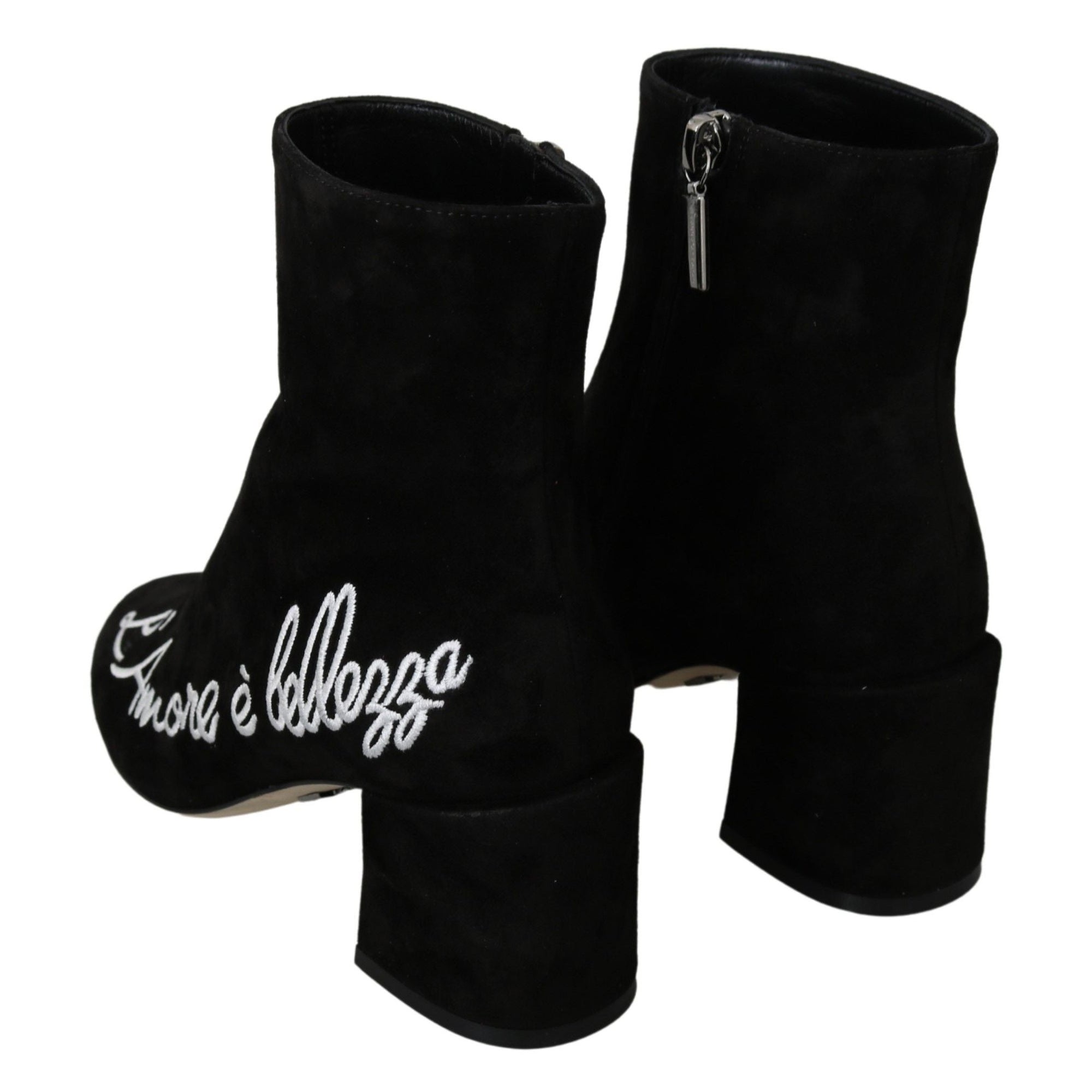 Dolce &amp; Gabbana Chic Embroidered Ankle Boots