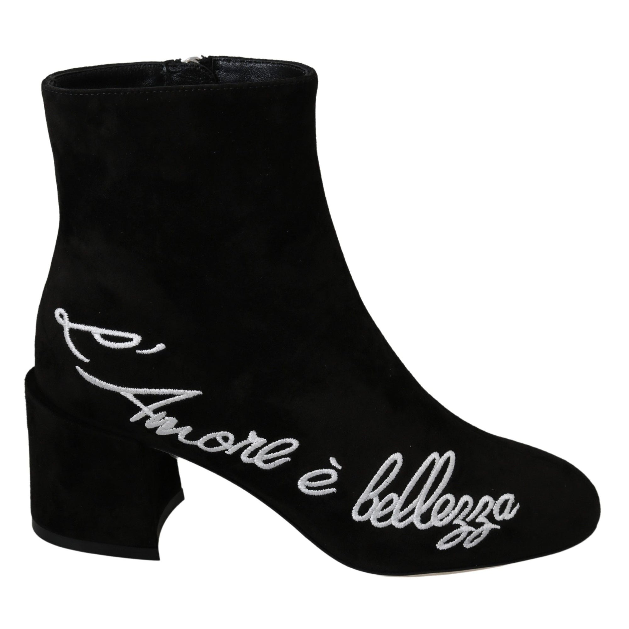 Dolce &amp; Gabbana Chic Embroidered Ankle Boots