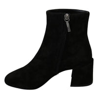 Dolce & Gabbana Chic Embroidered Ankle Boots