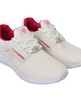 Philipp Plein Chic White Becky Sneakers with Pink Accents