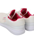 Philipp Plein Chic White Becky Sneakers with Pink Accents