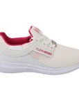 Philipp Plein Chic White Becky Sneakers with Pink Accents
