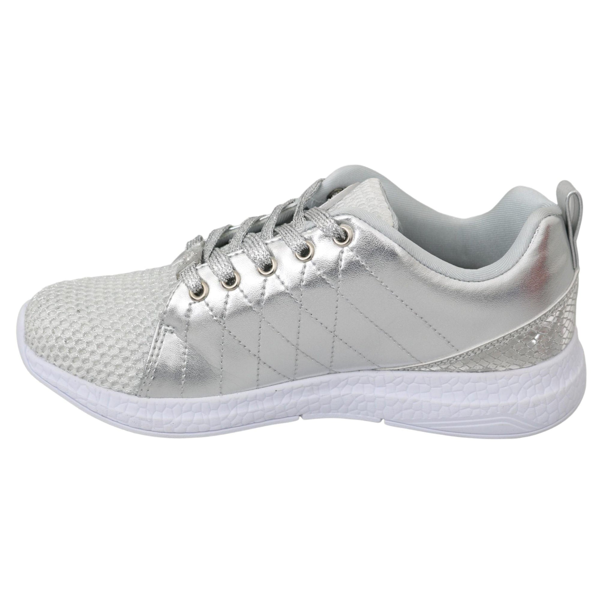 Philipp Plein Sleek Silver Sneakers for Trendsetters