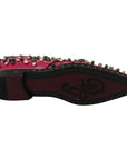 Dolce & Gabbana Fuchsia Pink Crystal Patent Flats