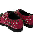 Dolce & Gabbana Fuchsia Pink Crystal Patent Flats