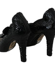 Dolce & Gabbana Elegant Crystal Embellished Cinderella Pumps