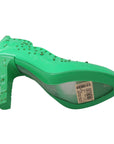 Dolce & Gabbana Enchanting Crystal Cinderella Pumps in Lush Green
