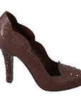 Dolce & Gabbana Elegant Crystal-Embellished Cinderella Pumps
