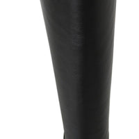 Jimmy Choo Elegant Black Calf Leather Heeled Boots