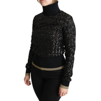 Dolce & Gabbana Elegant Sequined Turtleneck Sweater