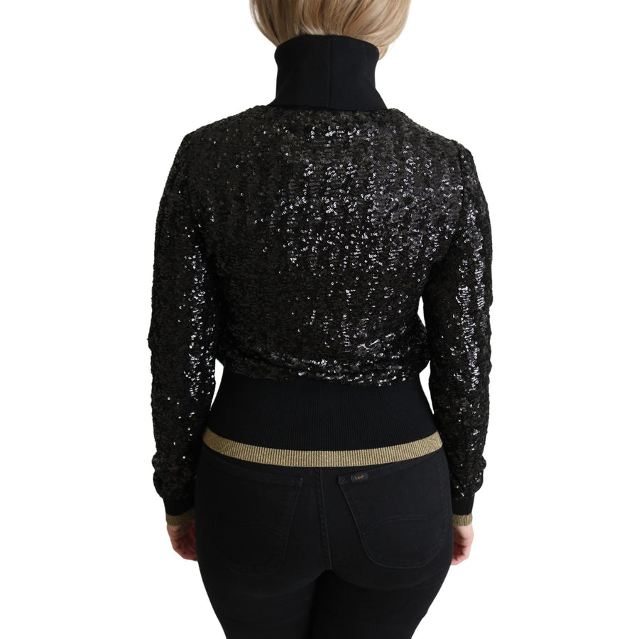 Dolce & Gabbana Elegant Sequined Turtleneck Sweater