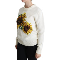 Dolce & Gabbana Elegant Knitted Sunflower Sweater