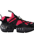 Jimmy Choo Electric Elegance Leather Mesh Sneakers