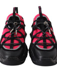 Jimmy Choo Electric Elegance Leather Mesh Sneakers