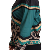 Dolce & Gabbana Chic Multicolor Track Jacket with Logo Mania