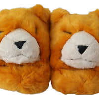 Dolce & Gabbana Sunshine Yellow Lion Slippers