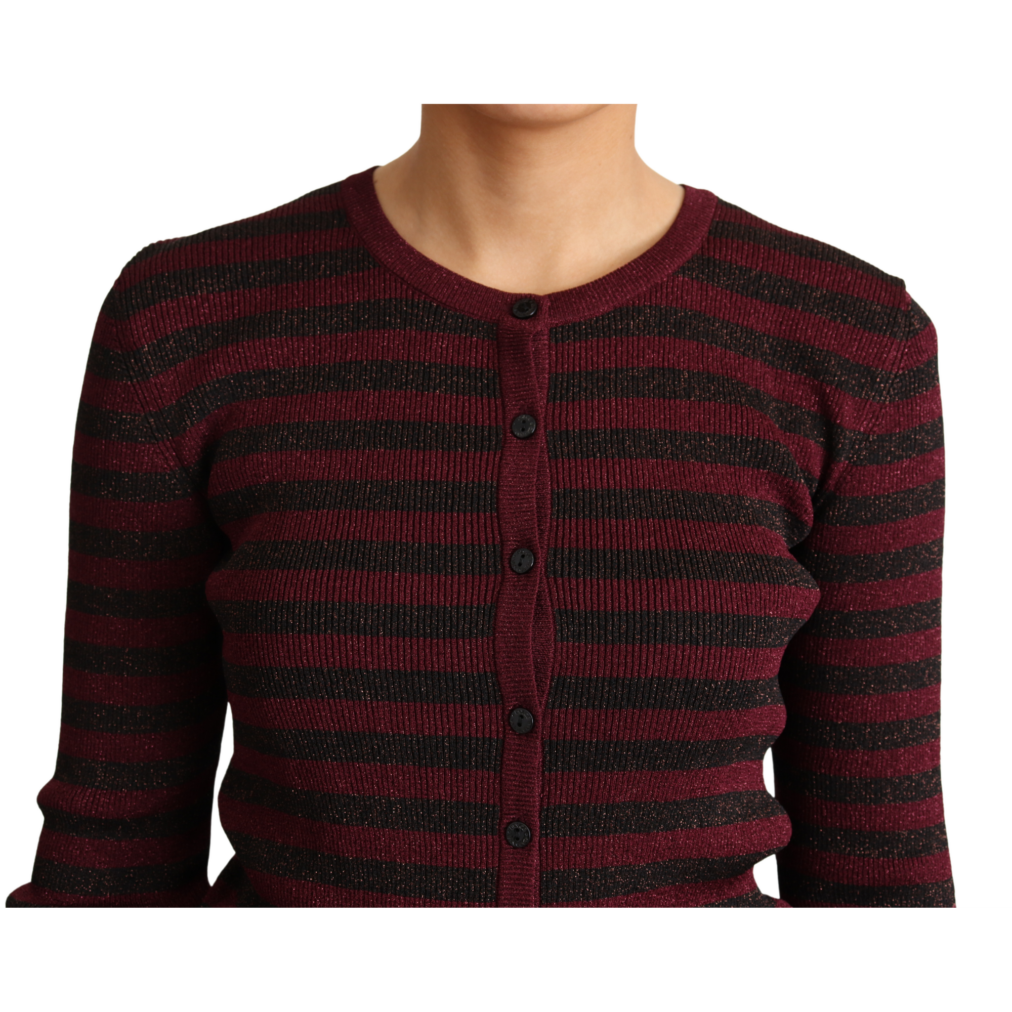 Dolce &amp; Gabbana Elegant Striped Viscose Cardigan