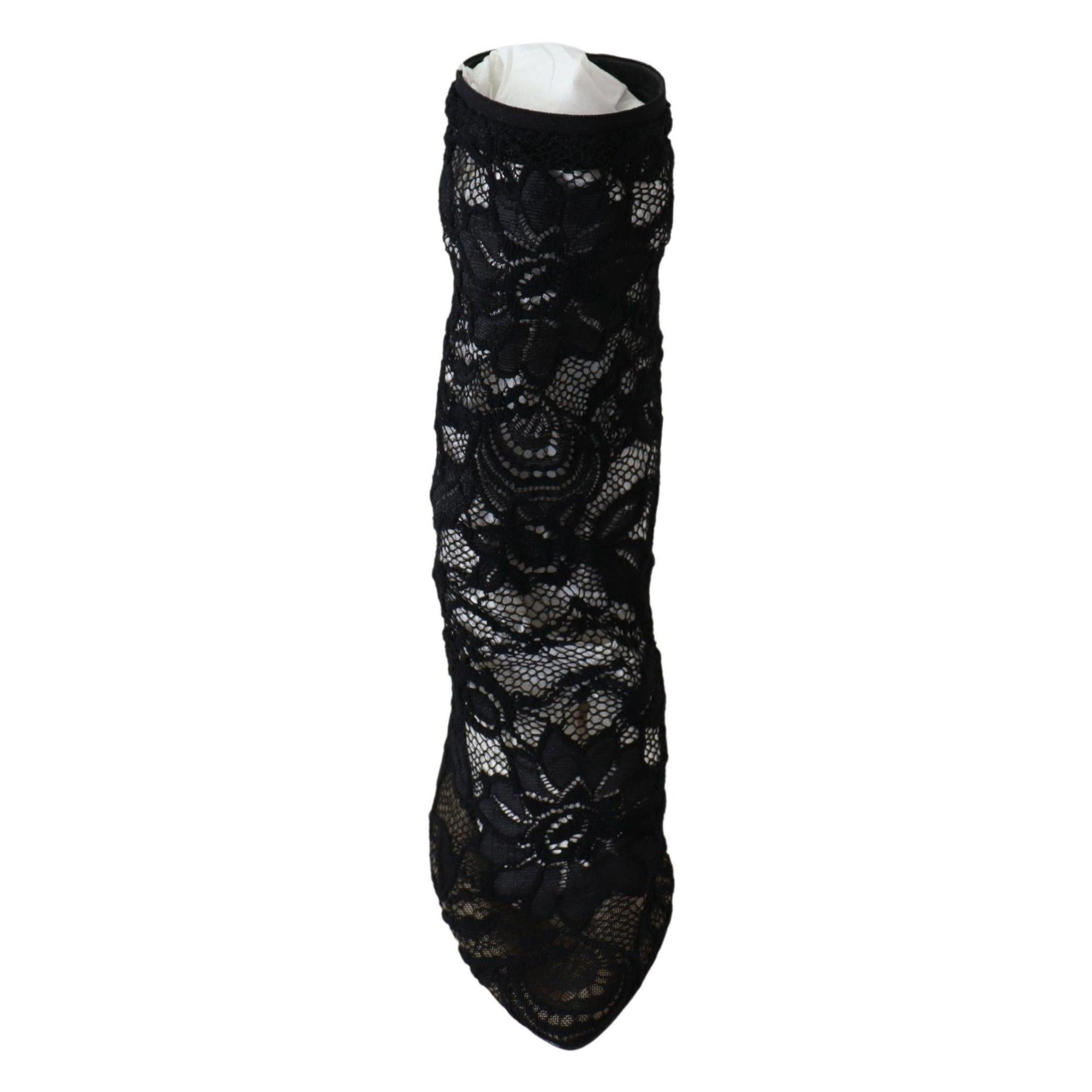 Dolce &amp; Gabbana Black Lace Taormina Pumps Elegance Unleashed