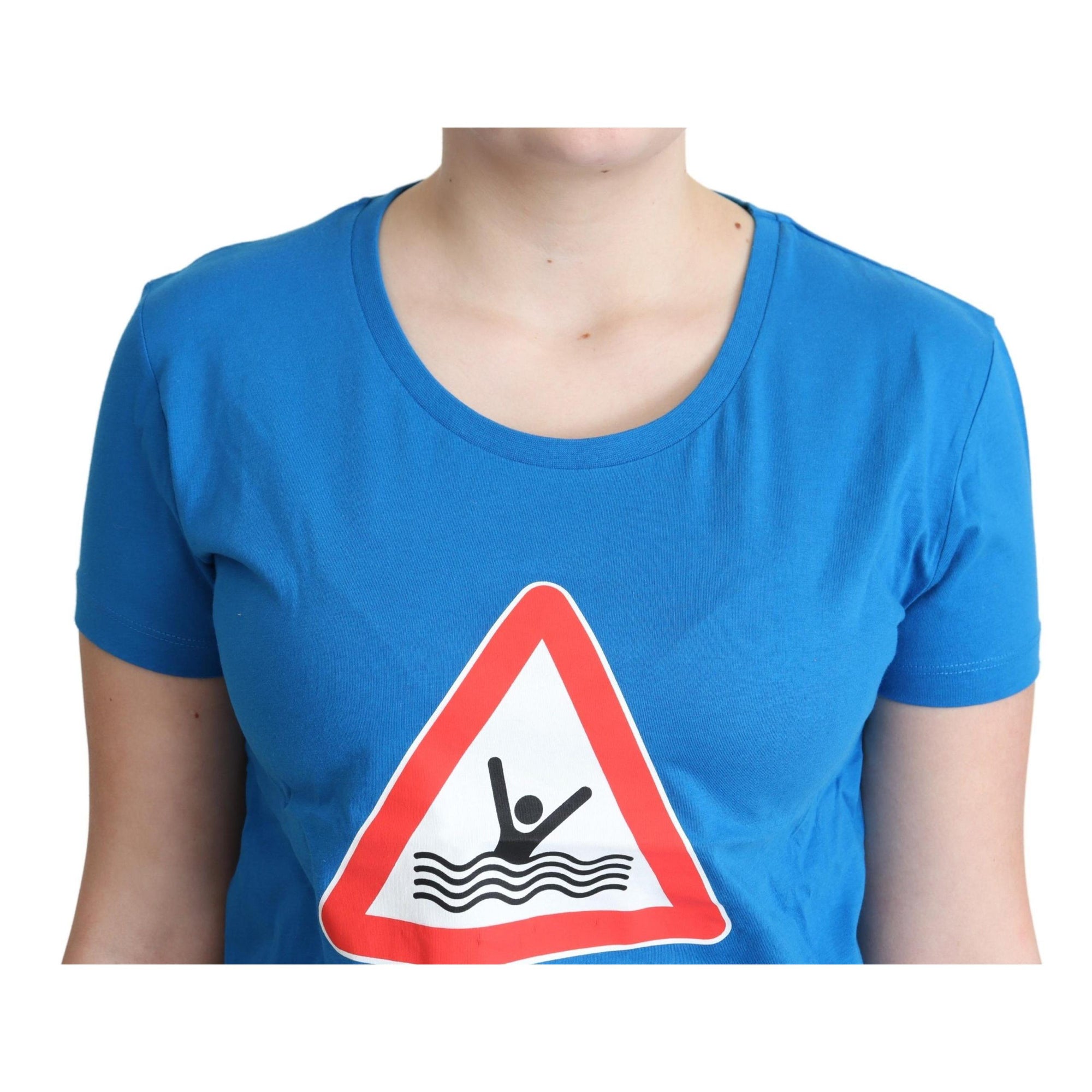 Moschino Chic Triangle Graphic Cotton Tee
