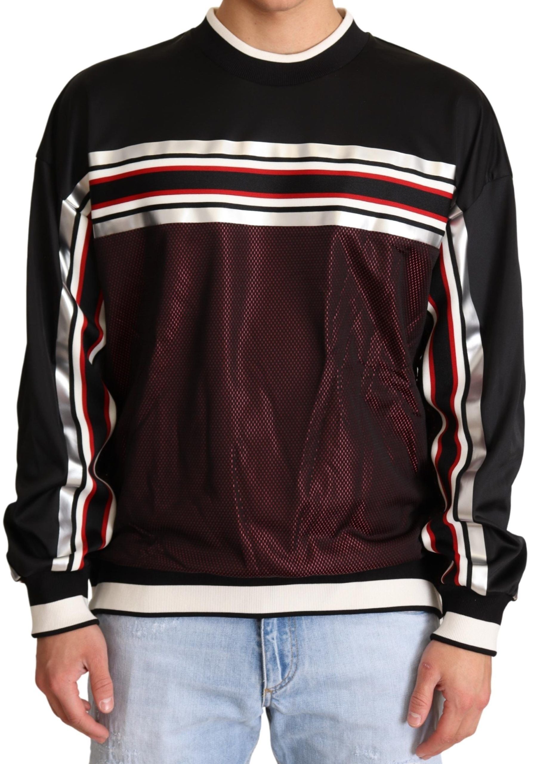 Dolce &amp; Gabbana Elegant Crewneck Pullover Sweater in Black