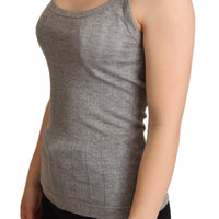 Dolce & Gabbana Elegant Sleeveless Gray Tank Top