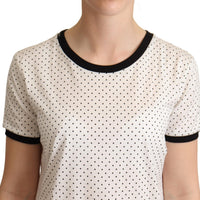 Dolce & Gabbana Polka Dot Crewneck Cotton Tee