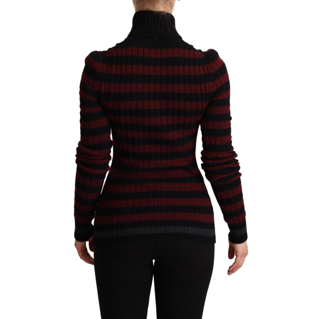 Dolce & Gabbana Chic Striped Wool-Cashmere Sweater