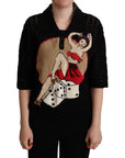 Dolce & Gabbana Embroidered Short Sleeve Luxury Sweater
