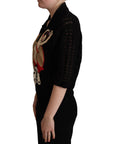 Dolce & Gabbana Embroidered Short Sleeve Luxury Sweater