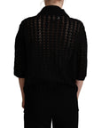 Dolce & Gabbana Embroidered Short Sleeve Luxury Sweater