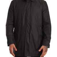 Dolce & Gabbana Elegant Black Trench Coat for Sophisticated Men