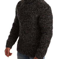 Dolce & Gabbana Elegant Speckled Turtleneck Wool-Blend Sweater