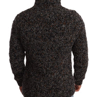 Dolce & Gabbana Elegant Speckled Turtleneck Wool-Blend Sweater