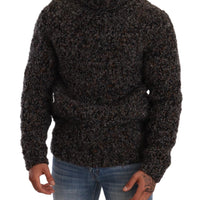 Dolce & Gabbana Elegant Speckled Turtleneck Wool-Blend Sweater